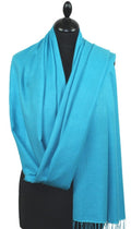 Pashmina Bleu Turquoise